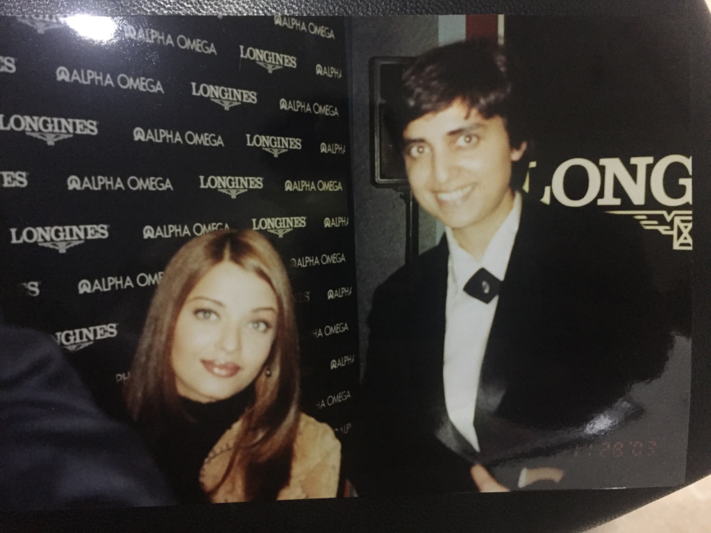 With Aishwarya Rai in 2003 in Boston, MA USA